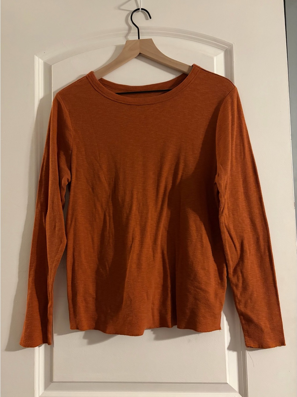 wild fable Long Sleeve Crewneck Top - Burnt Orange